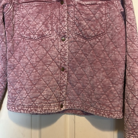 Jane and Delancey Quilted Jacket Size Medium Pink - Picture 3 of 7